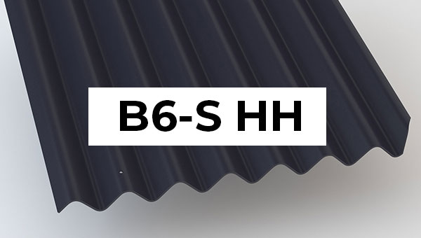 Cembrit bølgeplade B6-S sortblå 1090x1180 mm